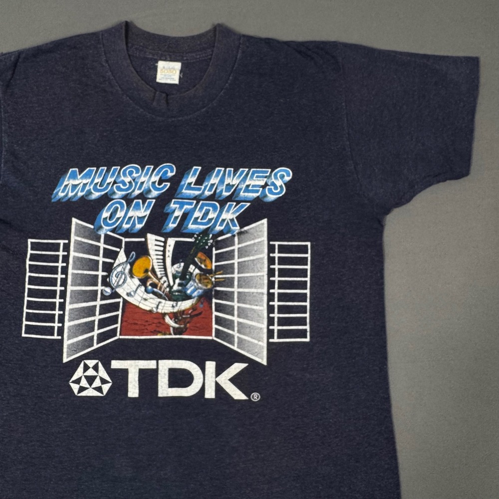 TDK T-Shirt Size M Stranger Things‎ Jim Hopper Vintage Promo Tee